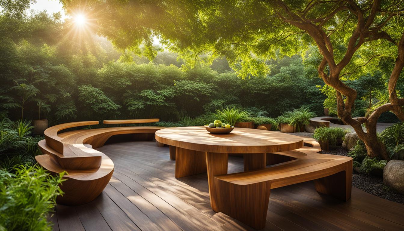 Gesundheitsbewusstes Design von Holzgartenmöbeln