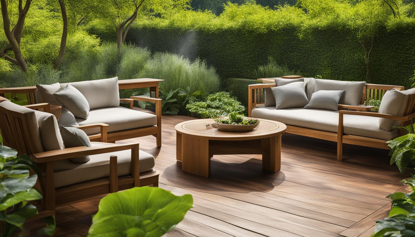 Komfortable Gartenmöbel aus Holz