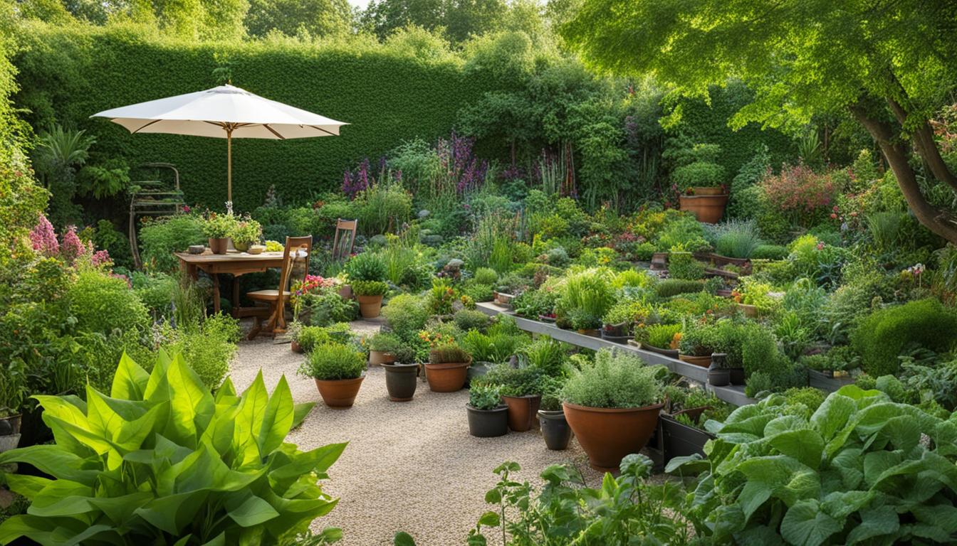 Maximale Nutzung von Platz in kleinen Gärten