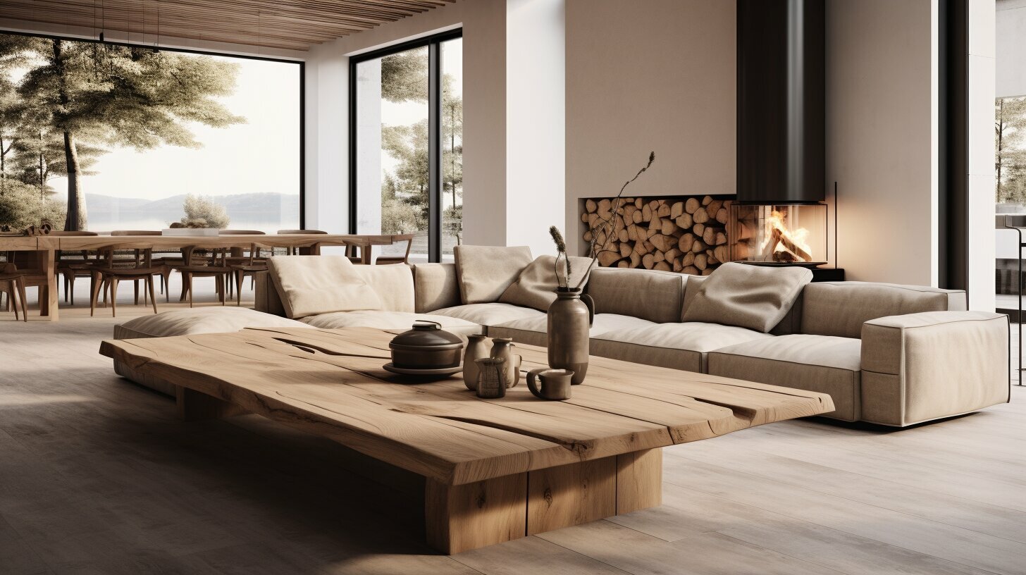 Moderne Interieurs mit naturbelassenen Massivholzdielen: Zeitgemäße Eleganz