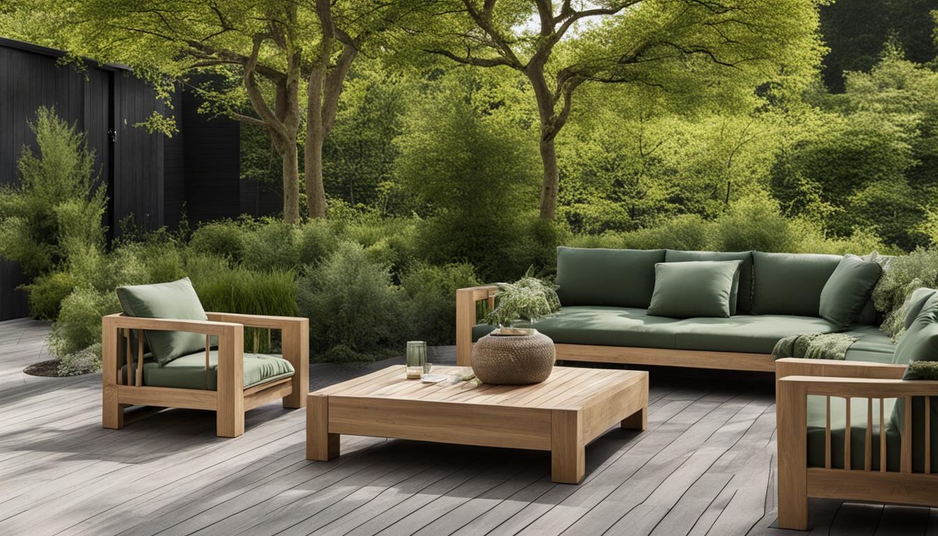 Skandinavische Gartenmöbel aus Holz